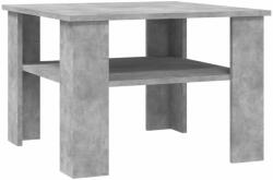 vidaXL betonszürke forgácslap dohányzóasztal 60 x 60 x 42 cm 800211