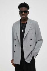 AllSaints gyapjú kabát szürke - szürke 40