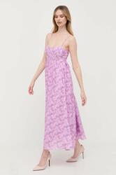 Bardot ruha lila, maxi, harang alakú - lila XS
