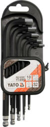 TOYA YT-0560 Gömbfejű imbuszkulcs készlet 10 részes 1, 27-10 mm S2 (YT-0560)