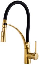 Gamma Nexo Mosogató Csaptelep - Rugalmas, Zuhanyfejes Arany (BNO-gd)