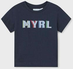 MAYORAL tricou de bumbac pentru copii culoarea albastru marin, cu imprimeu PPYX-TSB06J_59X
