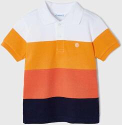 MAYORAL tricouri polo din bumbac pentru copii culoarea portocaliu, modelator PPYX-POB014_22X