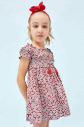 Mayoral rochie din bumbac pentru copii culoarea rosu, mini, evazati PPYX-SUG067_33X
