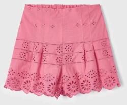 Mayoral pantaloni scurți din bumbac pentru copii culoarea roz, neted PPYX-SZG02N_43X