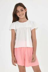 MAYORAL bluza de bumbac pentru copii culoarea alb, neted PPYX-BDG01U_00X