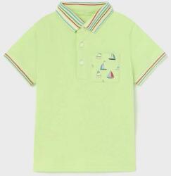 MAYORAL tricou polo copii culoarea verde, cu imprimeu PPYX-POB00T_70X