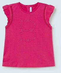 MAYORAL top din bumbac pentru copii culoarea roz PPYX-TSG0D3_43X