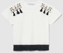 MAYORAL tricou de bumbac pentru copii culoarea bej PPYX-TSG099_01X
