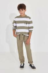 MAYORAL pantaloni de bumbac pentru copii culoarea bej, neted PPYX-SPB03C_80X