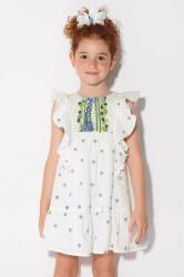 Mayoral rochie din bumbac pentru copii culoarea alb, mini, evazati PPYX-SUG06I_00X