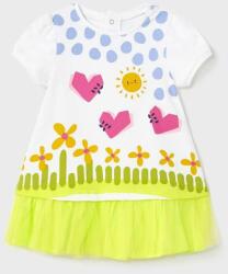 Mayoral rochie bebe culoarea verde, mini, evazati PPYX-SUG05J_71X