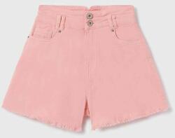 Mayoral pantaloni scurti din denim pentru copii culoarea roz, neted PPYX-SZG044_03X