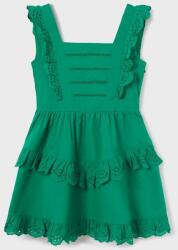 Mayoral rochie fete culoarea verde, mini, evazati PPYX-SUG078_77X