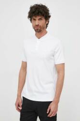 Calvin Klein polo de bumbac culoarea alb, uni K10K111201 9BYX-POM00D_00X