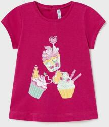 MAYORAL tricou de bumbac pentru copii culoarea roz PPYX-TSG06F_43X
