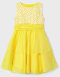 Mayoral rochie fete culoarea galben, mini, evazati PPYX-SUG05T_11X