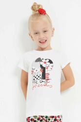 MAYORAL tricou de bumbac pentru copii culoarea alb PPYX-TSG071_00X