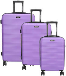 Dugros Malaga lila 4 kerekű 3 részes bőrönd szett (19214021)