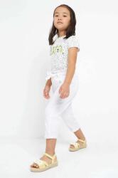 MAYORAL pantaloni copii culoarea alb, neted PPYX-SPG01J_00X