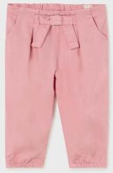 MAYORAL pantaloni bebe culoarea roz, neted PPYX-SPG01G_39X