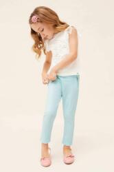 MAYORAL pantaloni copii culoarea turcoaz, neted PPYX-SPG01I_66X