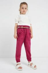 MAYORAL pantaloni copii culoarea rosu, neted PPYX-SPG01K_33X