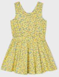 Mayoral rochie din bumbac pentru copii culoarea galben, mini, drept PPYX-SUG06P_11X
