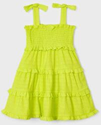 Mayoral rochie fete culoarea verde, mini, drept PPYX-SUG06G_71X