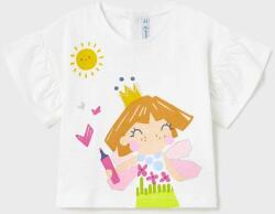 MAYORAL tricou din bumbac pentru bebelusi culoarea alb PPYX-TSG06D_00X