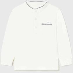 MAYORAL tricou polo pentru copii culoarea alb, cu imprimeu PPYX-POB00Z_00X