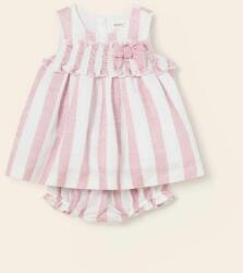 Mayoral Newborn rochie din bumbac pentru bebeluși culoarea roz, mini, evazati PPYX-SUG04J_30X