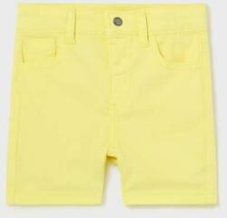 Mayoral pantaloni scurți din bumbac pentru copii culoarea galben, talie reglabila PPYX-SZB02Z_10X