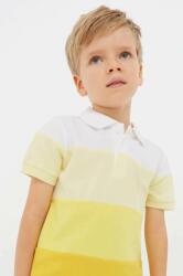 MAYORAL tricouri polo din bumbac pentru copii culoarea galben, modelator PPYX-POB014_11X
