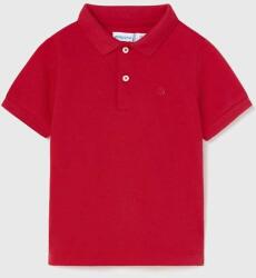 MAYORAL tricouri polo din bumbac pentru bebeluși culoarea rosu, neted PPYX-POB00K_33X