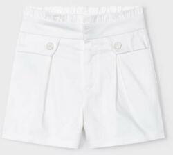 Mayoral pantaloni scurti copii culoarea alb, neted PPYX-SZG02R_00X