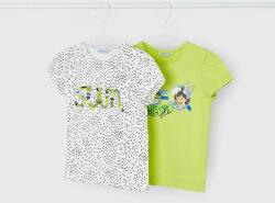 MAYORAL tricou de bumbac pentru copii 2-pack culoarea verde PPYX-TSG06Y_71X