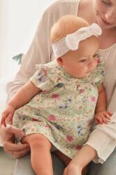Mayoral Newborn rochie din bumbac pentru bebeluși culoarea turcoaz, mini, evazati PPYX-SUG04I_56X