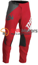 Thor Pantaloni Motocross/Enduro Thor Sector Edge rosu cu alb