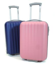 KROKOMANDER kétkerekű, középkék-rózsaszín 2db-os kabinbőrönd szett KR1002