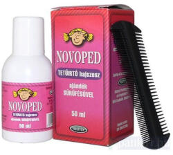 Metatox Novoped tetűírtó hajszesz ajándék sűrűfésűvel 50ml - herbaline