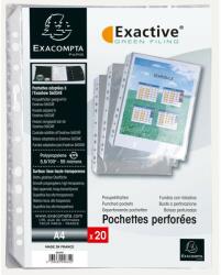 Exacompta File protectie Exacompta Exactive A4, PP, cristal, 55 microni, 20 bucati/set (FA005834)
