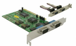Delock PCI kártya - 4 db soros (89046) (89046)