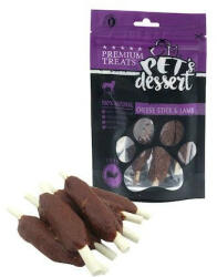 Pet's Dessert Recompense PET'S DESSERT CHEESE STICK & LAMB 80g