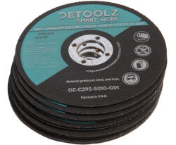 DETOOLZ Set disc abraziv pentru metal 125 mm (10 set) (DZ-C295-S010-G01) Disc de taiere