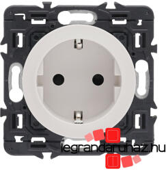 Legrand Céliane 2P+F csatlakozóaljzat biztonsági zsaluval, csavaros, fehér CF067161-K (CF067161-K)