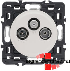 Legrand Céliane TV-Rádió-SAT aljzat, végzáró, 10 dB, fehér CF067379-HK (CF067379-HK)