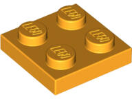LEGO® 3022c110 - LEGO élénk világos narancssárga lap 2 x 2 méretű (3022c110)