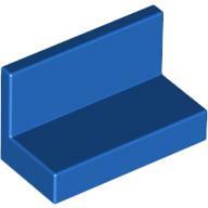 LEGO® 4865bc7 - LEGO kék fal lekerekített sarkokkal 1 x 2 x 1 méretű (4865bc7)