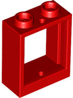 LEGO® 60592c5 - LEGO piros ablakkeret 1 x 2 x 2 méretű (60592c5)